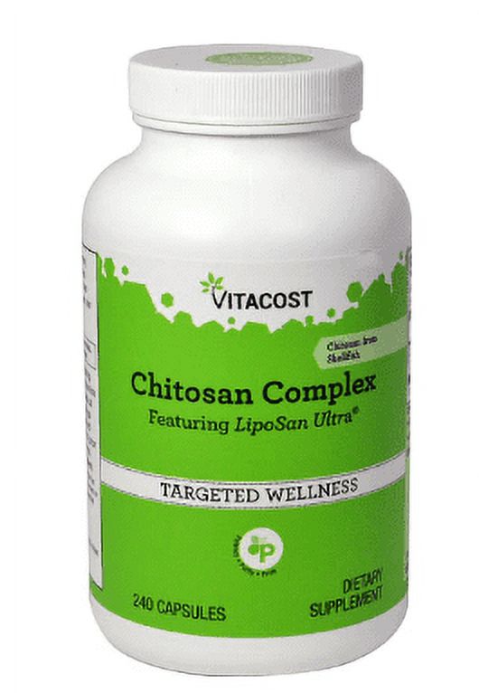 Vitacost Chitosan Complex Featuring Liposan Ultra 1500mg per serving 240Capsules