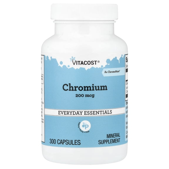 Vitacost Chromium, 200 mcg, 300 Capsules