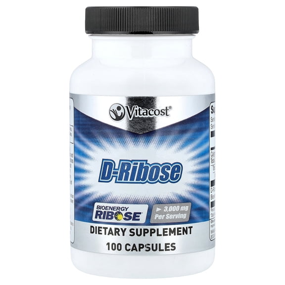 Vitacost D-Ribose, 100 Capsules (750 mg per Capsule)