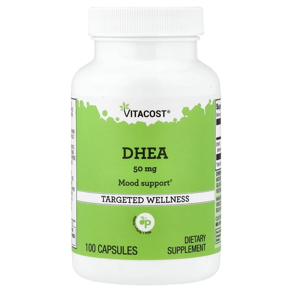 Vitacost DHEA, 50 mg, 100 Capsules