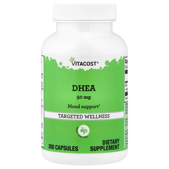Vitacost DHEA, 50 mg, 300 Capsules