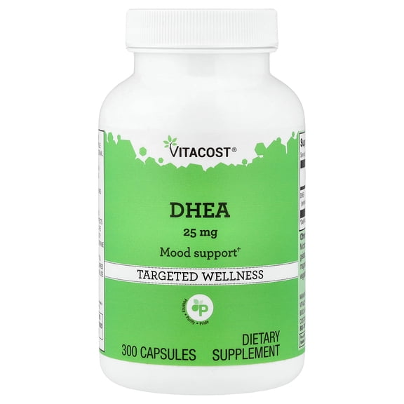 Vitacost DHEA, 25 mg, 300 Capsules