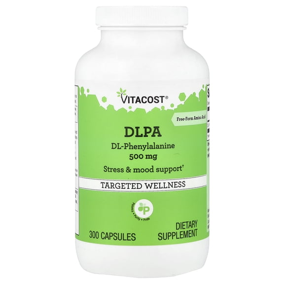 Vitacost DLPA, 500 mg, 300 Capsules
