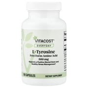 Vitacost Everyday, L-Tyrosine, 500 mg, 100 Capsules