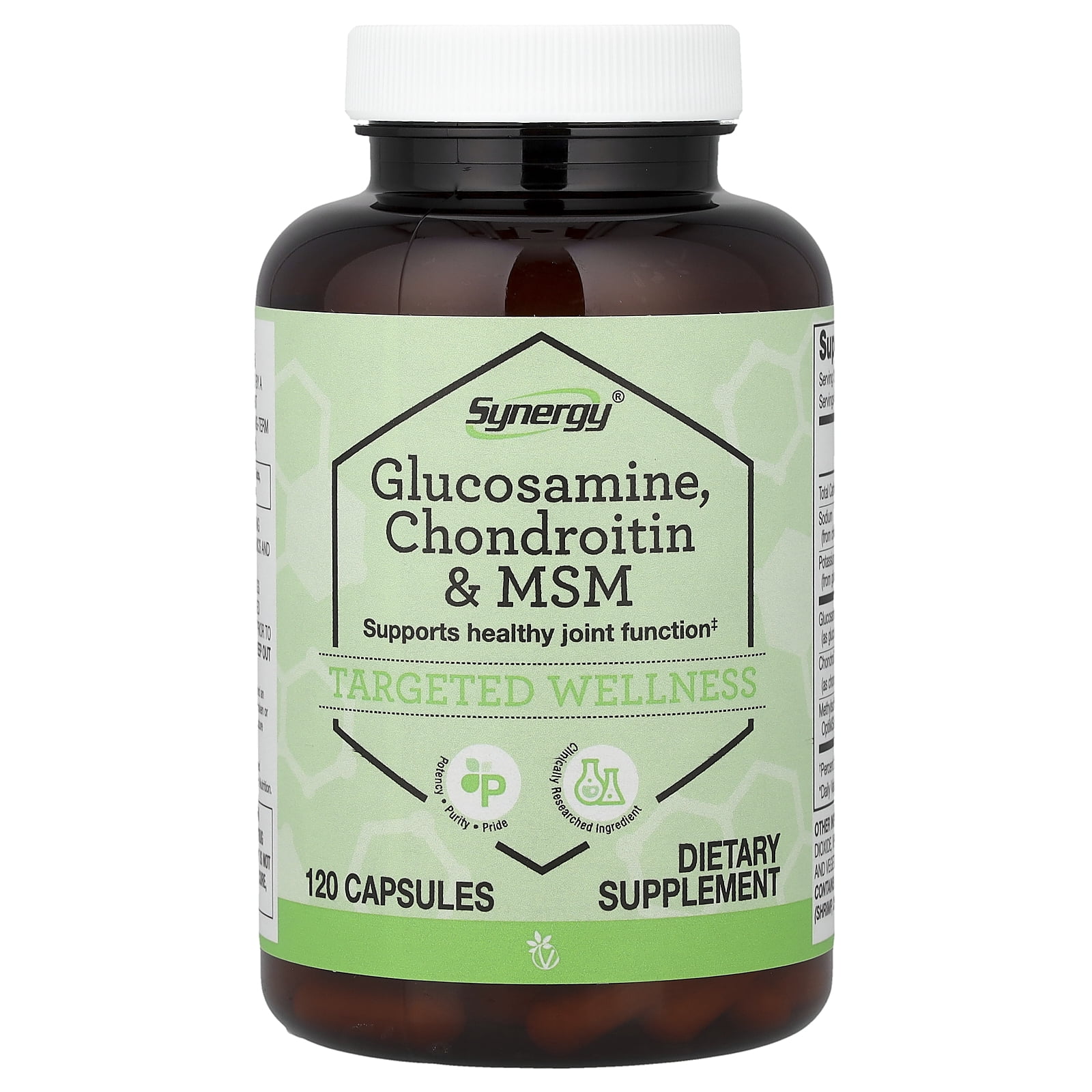 Vitacost Synergy®, Glucosamine, Chondroitin & MSM, 120 Capsules