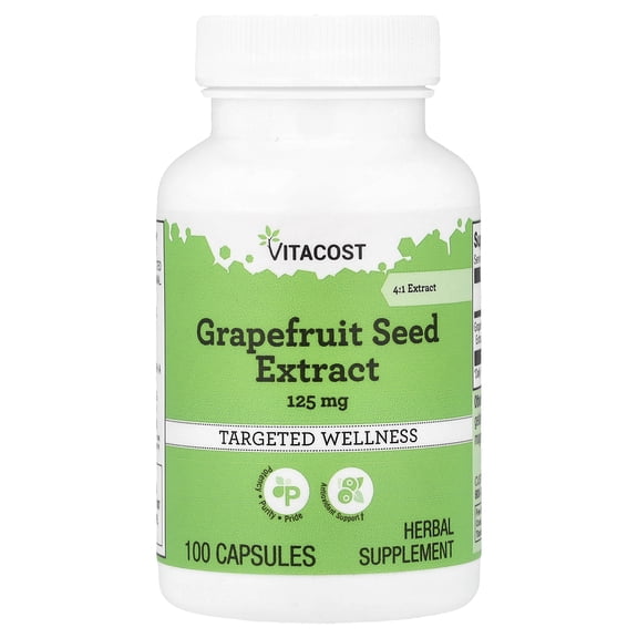 Vitacost Grapefruit Seed Extract, 125 mg, 100 Capsules