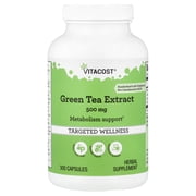 Vitacost Green Tea Extract, 500 mg, 300 Capsules