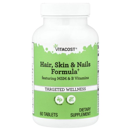 Vitacost Hair, Skin & Nails Formula Featuring MSM & B Vitamins, 60 Tablets