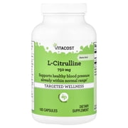 Vitacost L-Citrulline, 750 mg, 180 Capsules