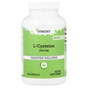 Vitacost L-Cysteine, 500 mg, 180 Capsules