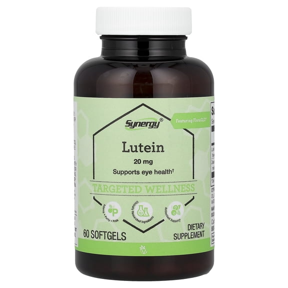 Vitacost Synergy, Lutein Featuring FloraGLO, 60 Softgels