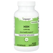 Vitacost MSM, 1,000 mg, 120 Capsules