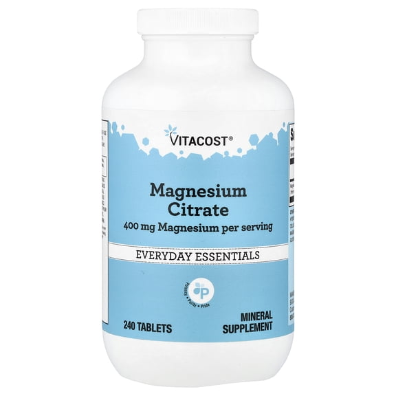 Vitacost Magnesium Citrate, 240 Tablets (200 mg per Tablet)