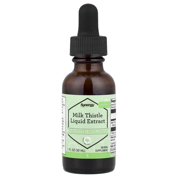 Vitacost Synergy, Milk Thistle Liquid Extract, Alcohol Free, 1 fl oz (30 ml)