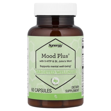 Vitacost Synergy®, Mood Plus With 5-HTP & St. John's Wort, 60 Capsules