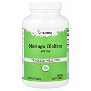 Vitacost Moringa Oleifera, 425 mg, 240 Capsules