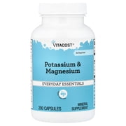 Vitacost Potassium & Magnesium, 200 Capsules