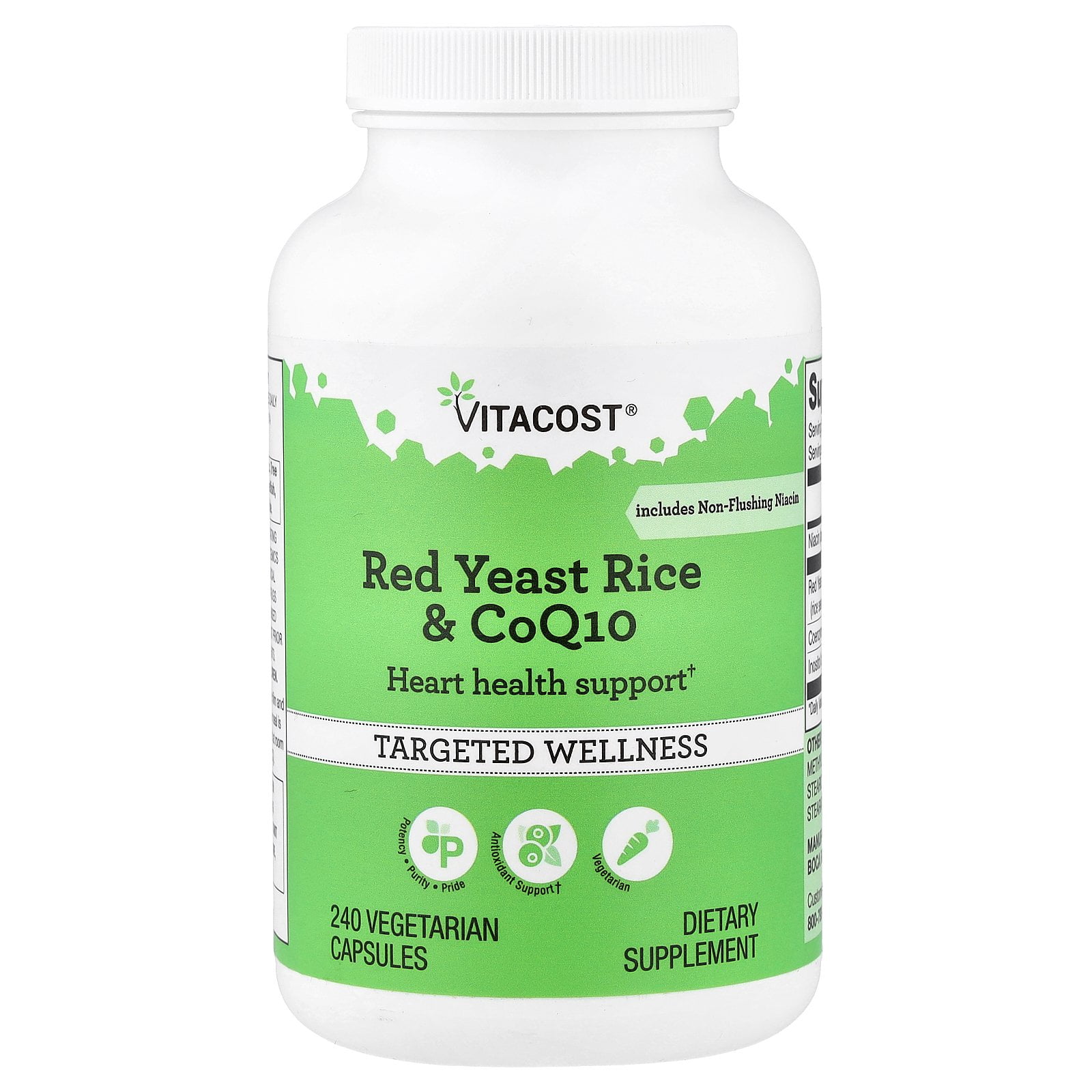 Vitacost Red Yeast Rice & CoQ10, 240 Vegetarian Capsules