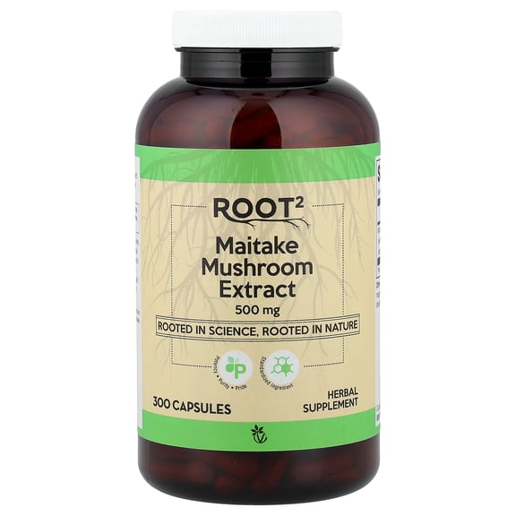 Vitacost Root2, Maitake Mushroom Extract, 500 mg, 300 Capsules