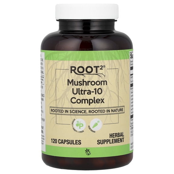 Vitacost Root2, Mushroom Ultra-10 Complex, 120 Capsules