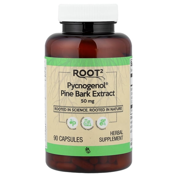 Vitacost Root2, Pycnogenol Pine Bark Extract, 50 mg, 90 Capsules
