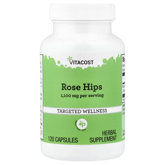 Vitacost Rose Hips, 120 Capsules (550 mg per Capsule)