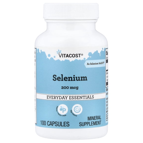 Vitacost Selenium, 200 mcg, 100 Capsules