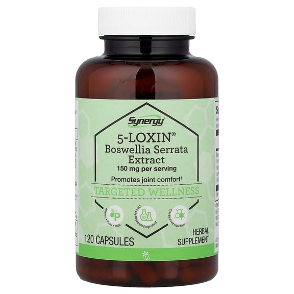 Vitacost Synergy, 5-Loxin, Boswellia Serrata Extract, 120 Capsules (75 mg per Capsule)