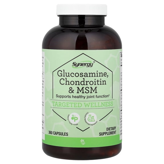 Vitacost Synergy, Glucosamine, Chondroitin & MSM, 360 Capsules