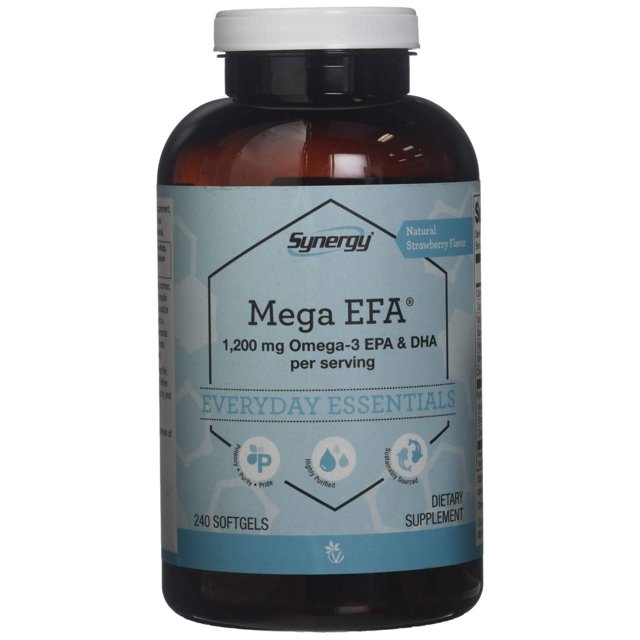 Vitacost Synergy Mega EFA® 1200 mg Omega 3 EPA DHA per serving