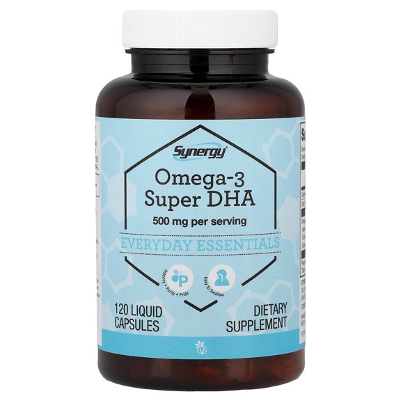Vitacost Synergy, Omega-3 Super DHA, 120 Liquid Capsules