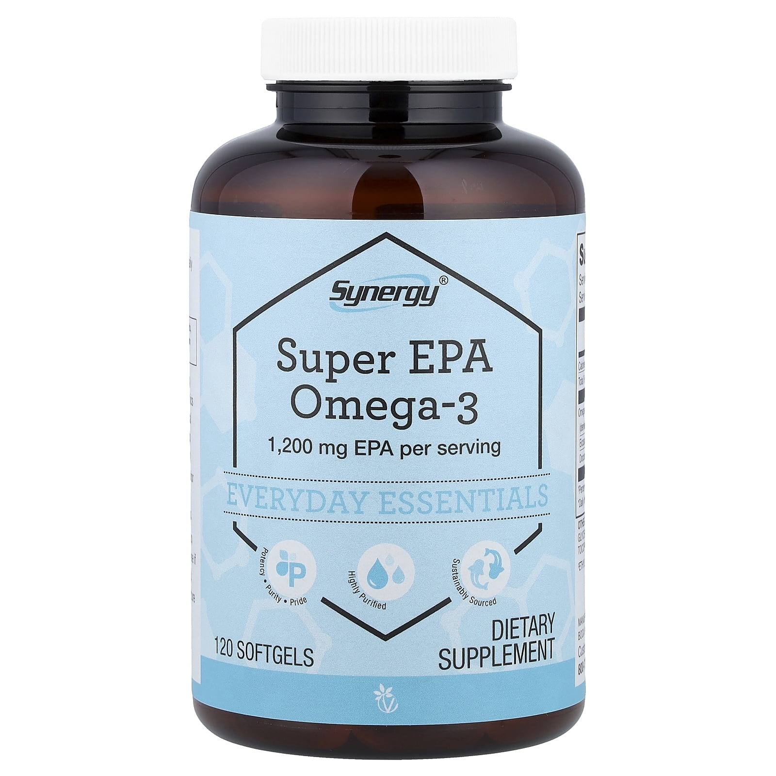 Vitacost Synergy®, Super EPA Omega-3, 120 Softgels