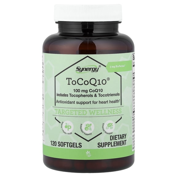 Vitacost Synergy, ToCoQ10, 120 Softgels
