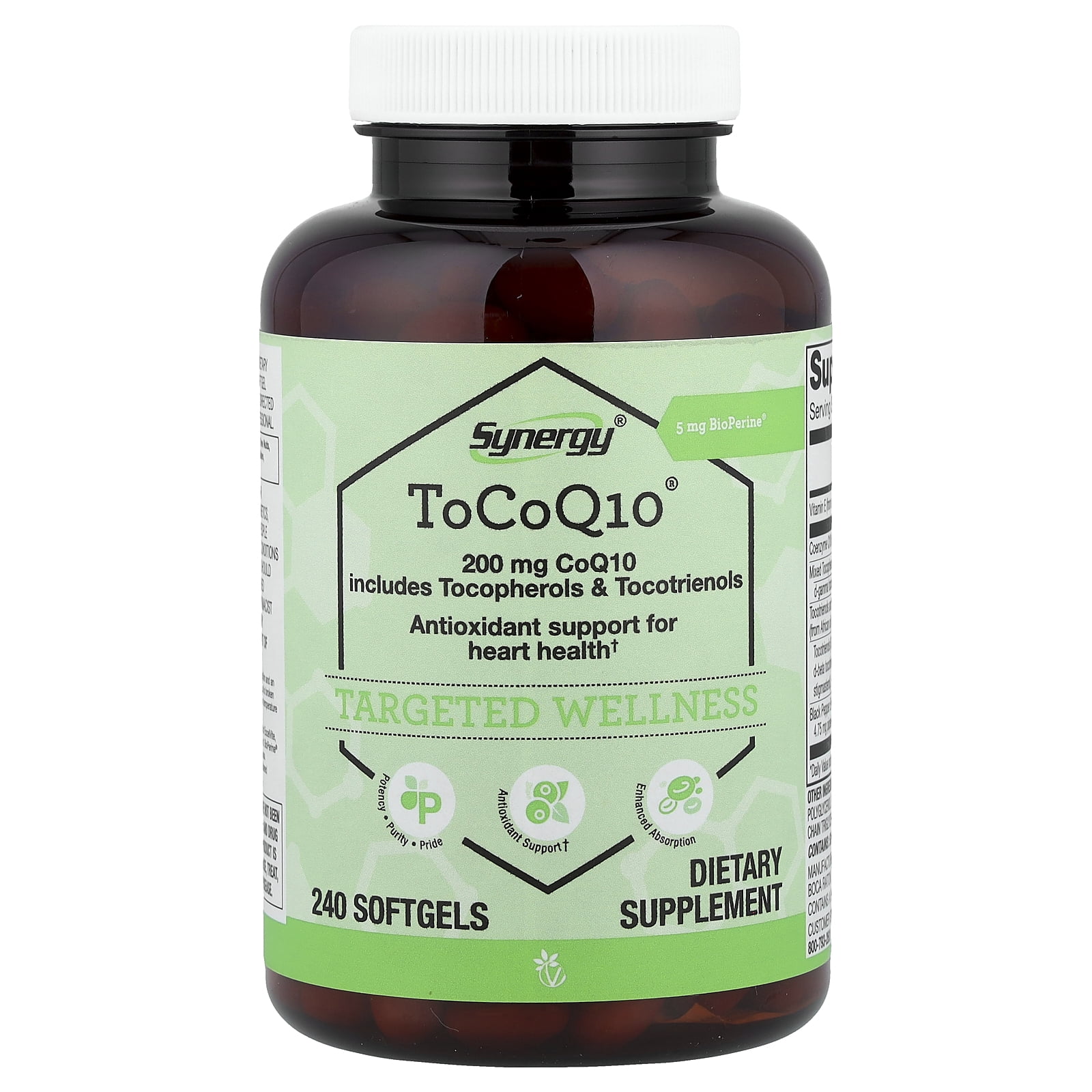 Vitacost Synergy®, ToCoQ10®, 240 Softgels
