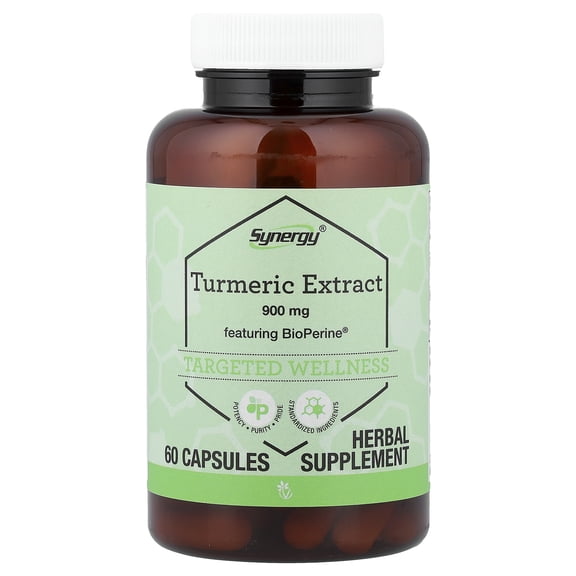 Vitacost Synergy, Turmeric Extract Featuring BioPerine, 60 Capsules