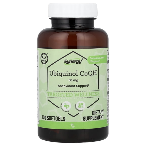 Vitacost Synergy, Ubiquinol CoQH, 50 mg, 120 Softgels