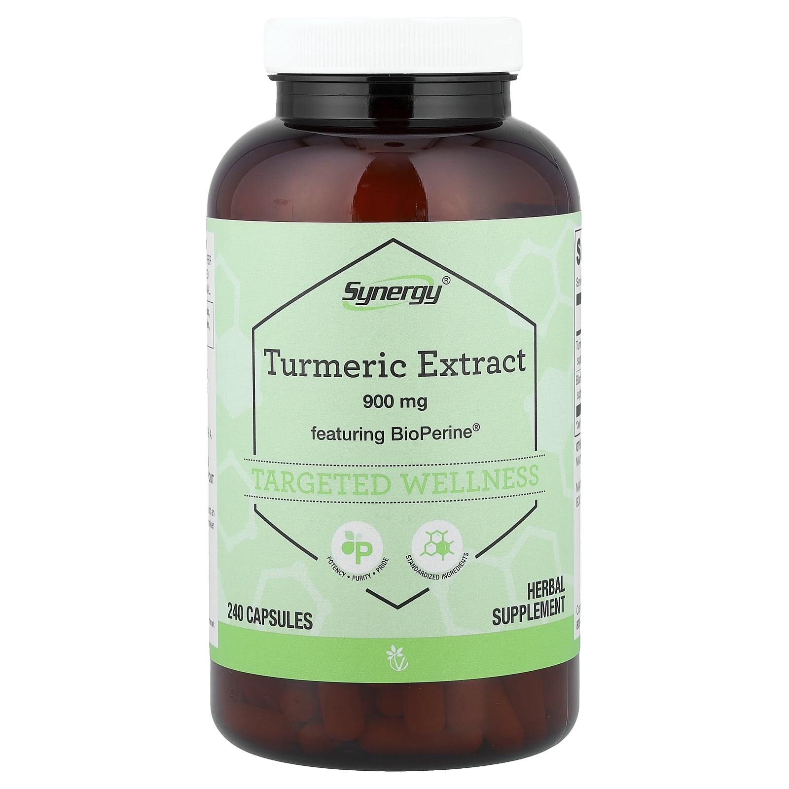 Vitacost Synergy®, Turmeric Extract, Featuring BioPerine®, 240 Capsules