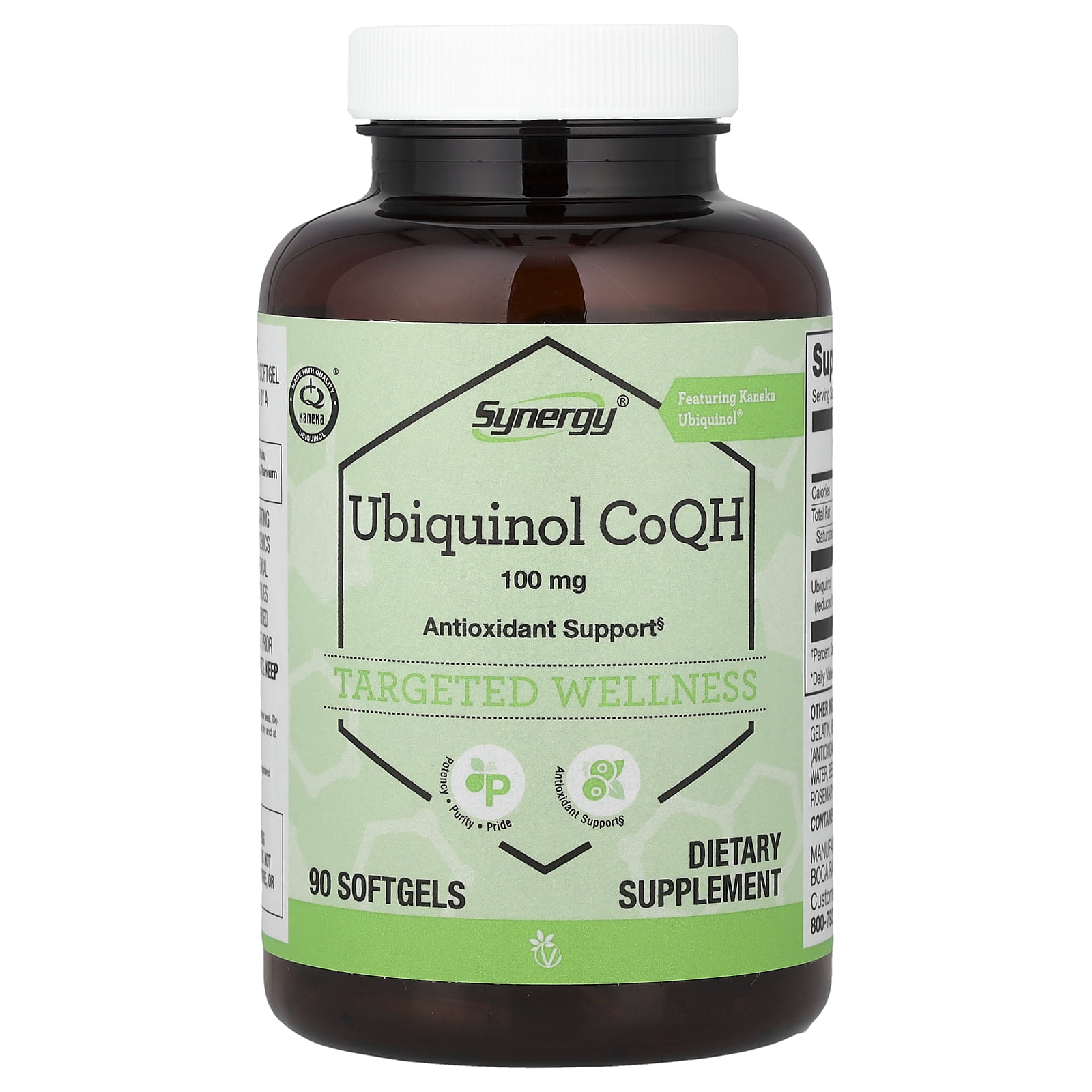 Vitacost Synergy®, Ubiquinol CoQH, 100 mg, 90 Softgels