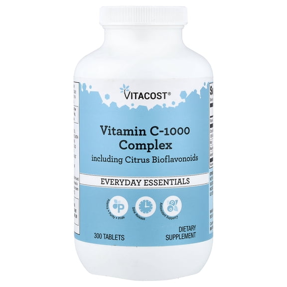 Vitacost Vitamin C-1000 Complex Including Citrus Bioflavonoids, 300 Tablets