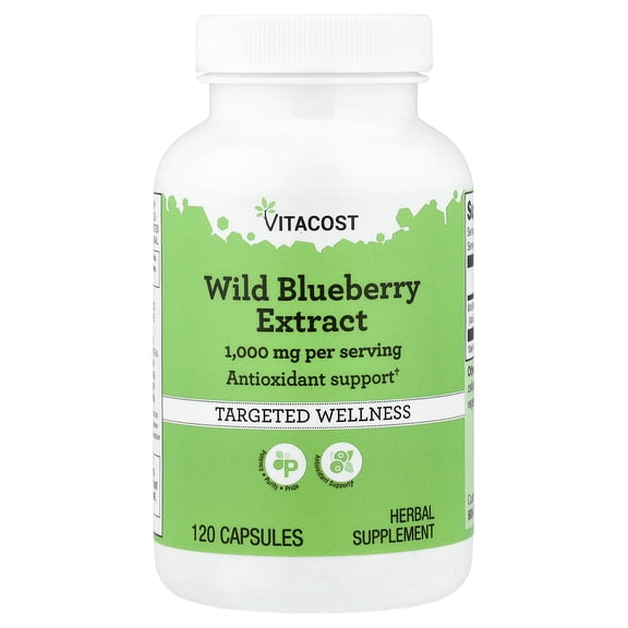 Vitacost Wild Blueberry Extract, 120 Capsules (500 mg per Capsule)