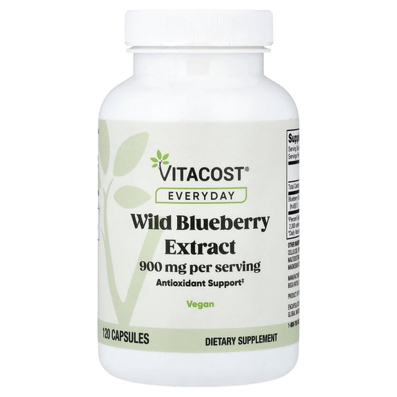 Vitacost Everyday, Wild Blueberry Extract, 120 Capsules (450 mg per Capsule)