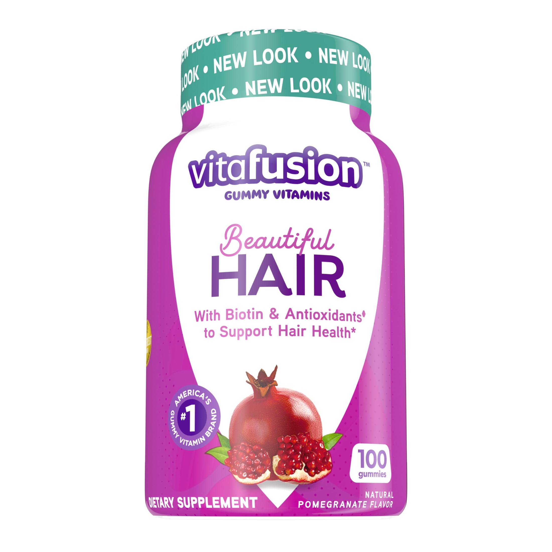 Vitafusion Beautiful Hair Gummy Vitamins, 100ct - Walmart.com