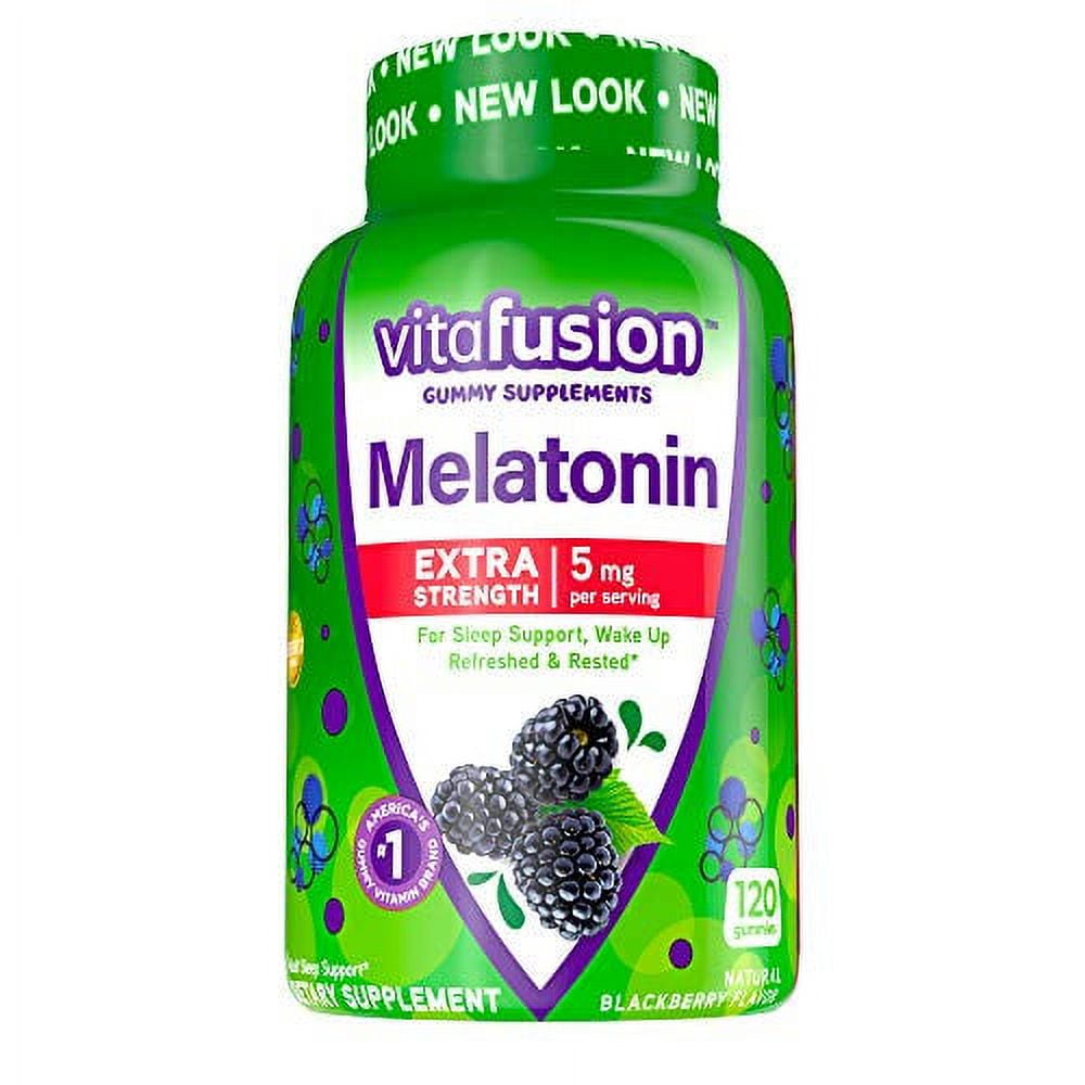 Vitafusion Extra Strength Melatonin Gummy Vitamins, 5mg, 120 ct Gummies