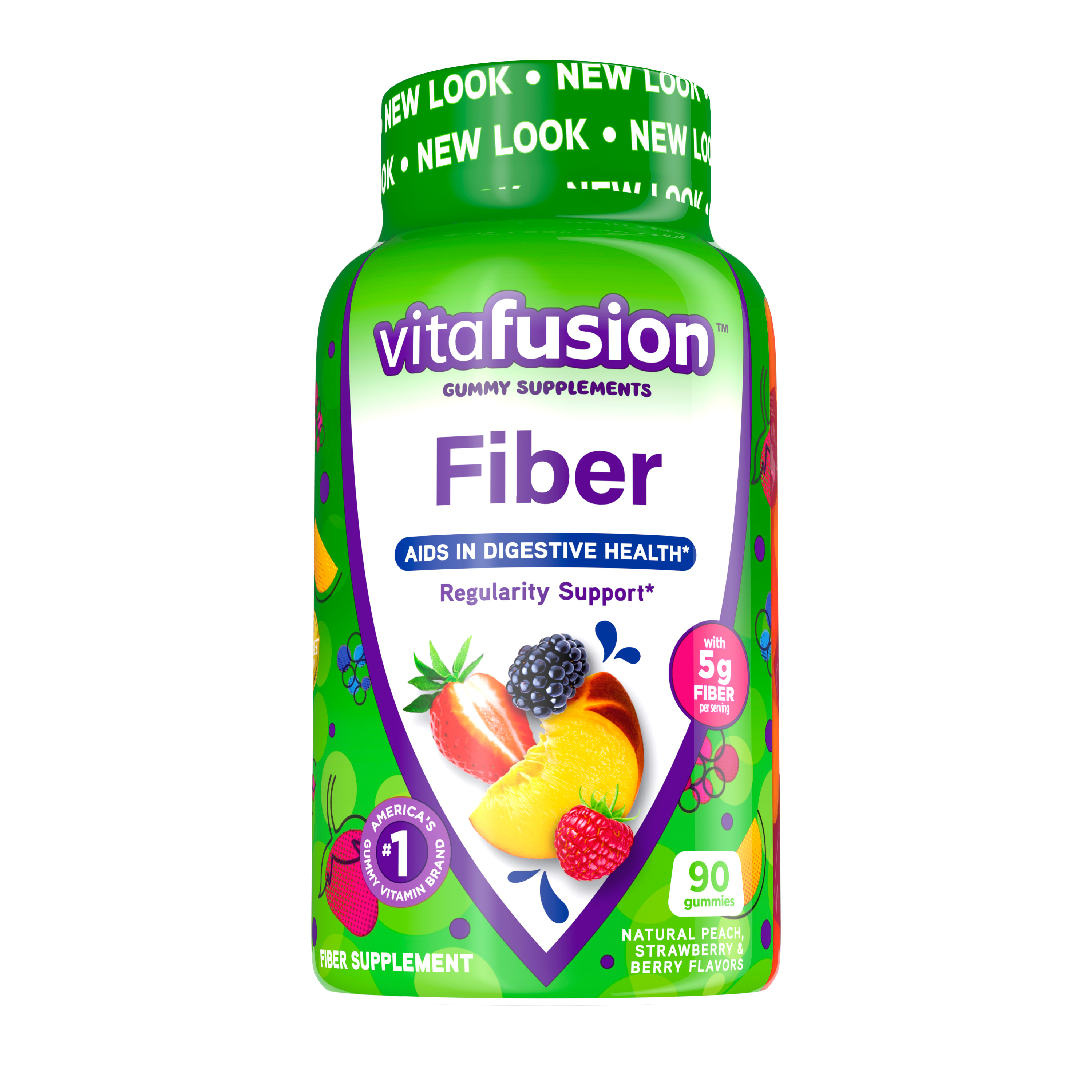 Vitafusion Fiber Well Fit Gummies Supplement, 90 Count (Packaging May