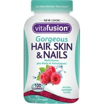 Vitafusion Gorgeous Hair, Skin & Nails Multivitamin, Gummies, Raspberry 100 Each