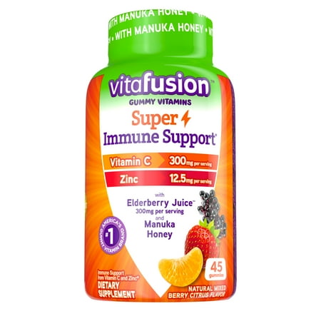 Vitafusion Gummy Vitamins Super Immune Support Dietary Supplement, 45 count