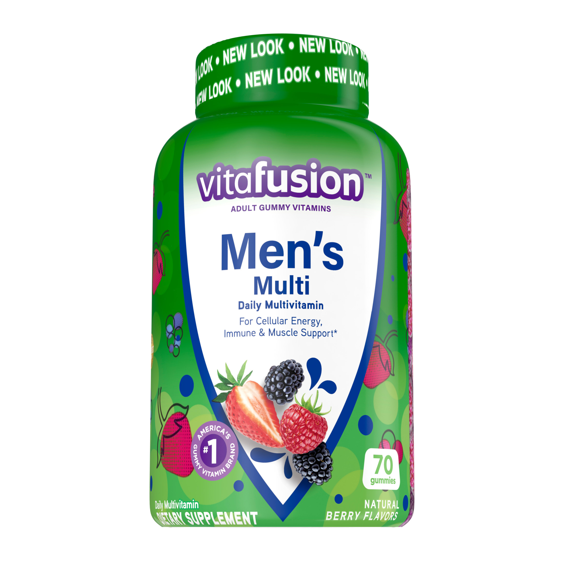 Vitafusion Men's Gummy Vitamins, 70ct - image 1 of 8