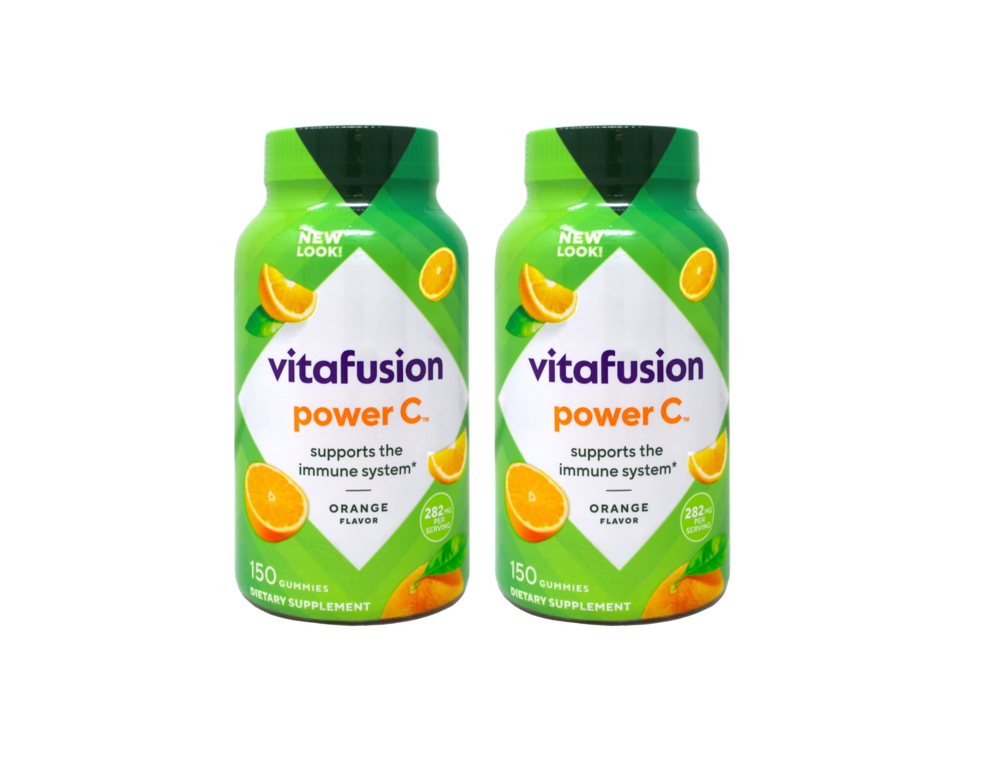Vitafusion Power C Vitamin C Gummies for Immune Support, Orange Flavored, 150 Count - 2 Pack