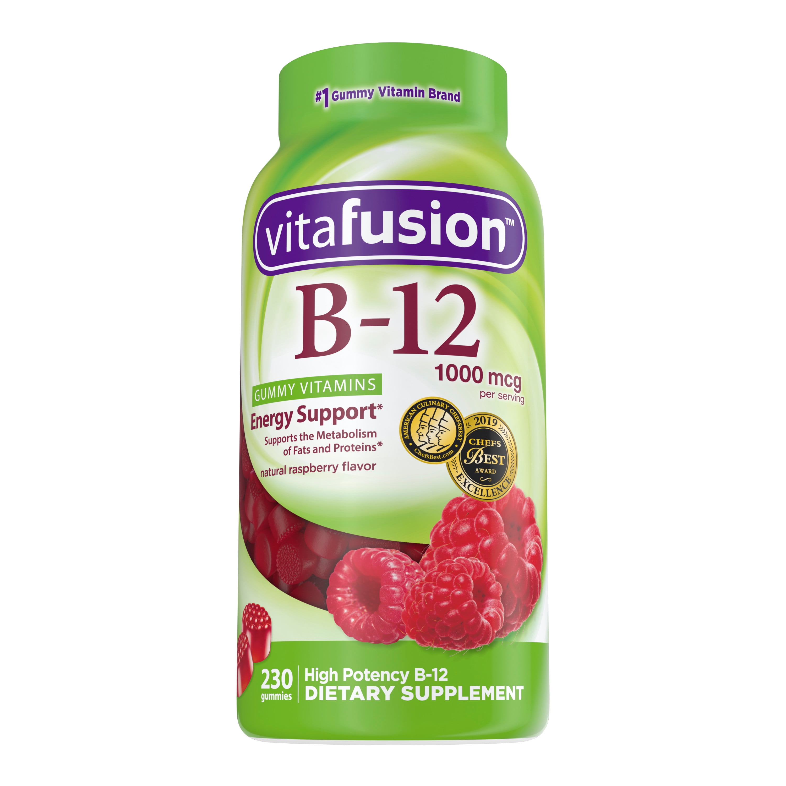 Vitafusion Vitamin B-12 1000 mcg Gummy Supplement, 230ct