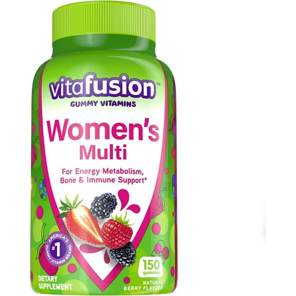 Vitafusion Multivitamin Gummies, Daily Vitamins for Women, Berry Flavored, 150 Count